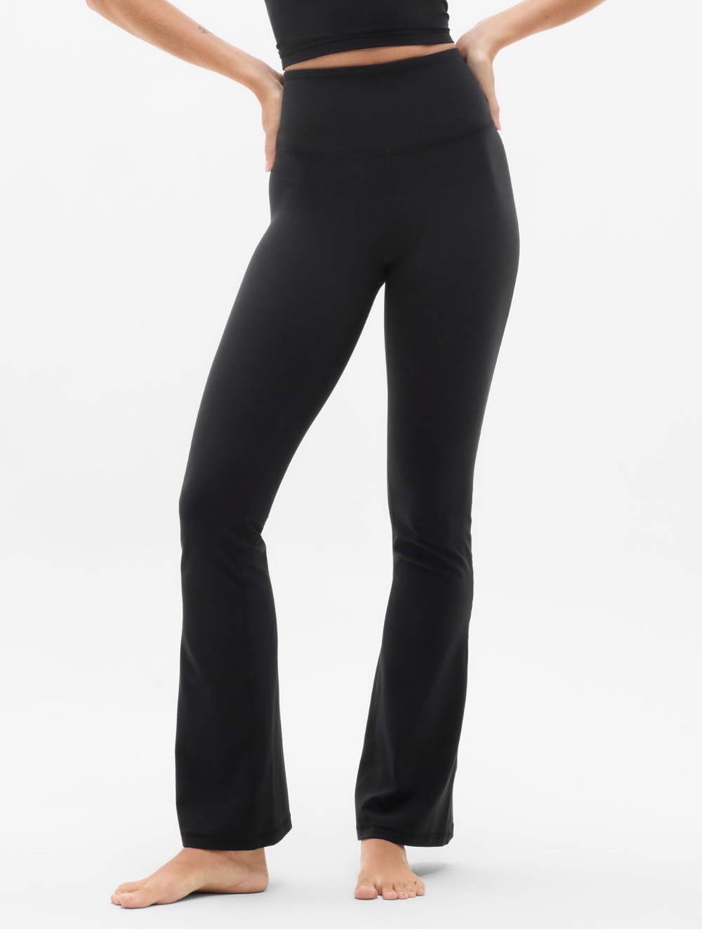 Athleta Black Boot-Cut Flare Yoga Pants